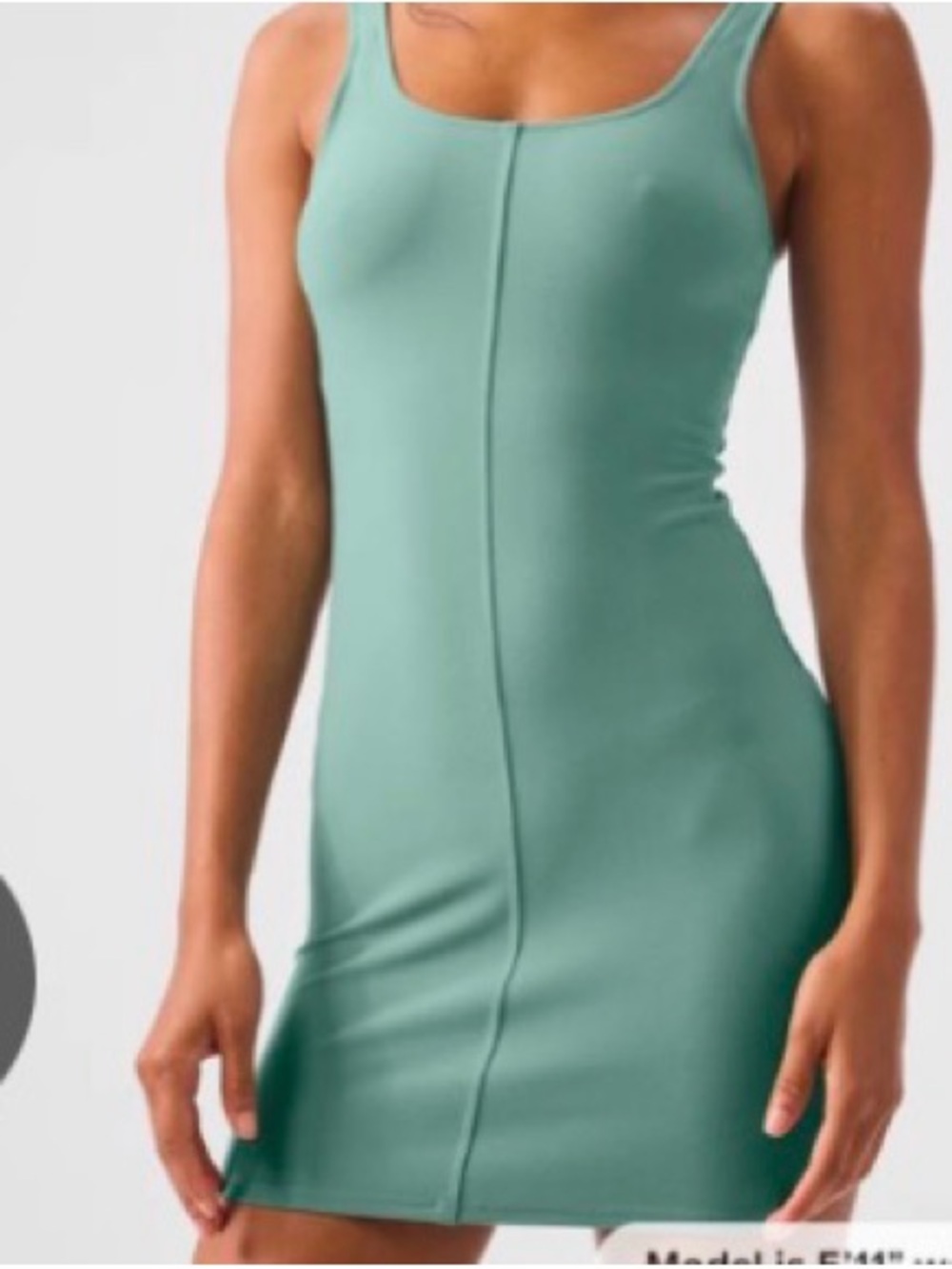 Alo  athletica Sleek Seafoam Tank Mini Dress